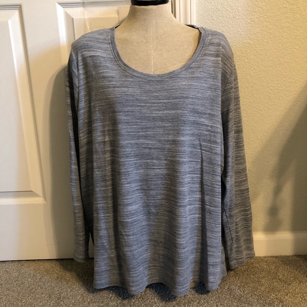 BASIC EDITIONS, long sleeve, woman’s 4X top